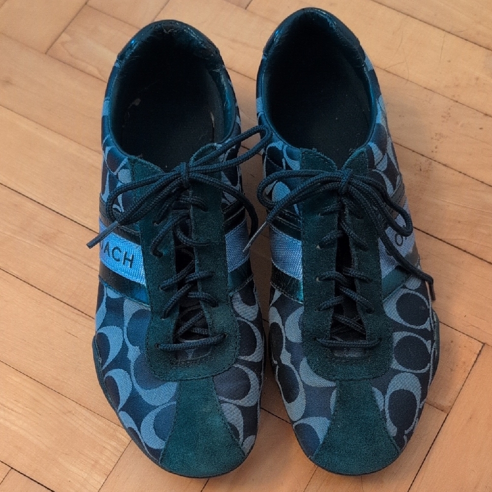Coach Navy Logo Sneakers Size 9